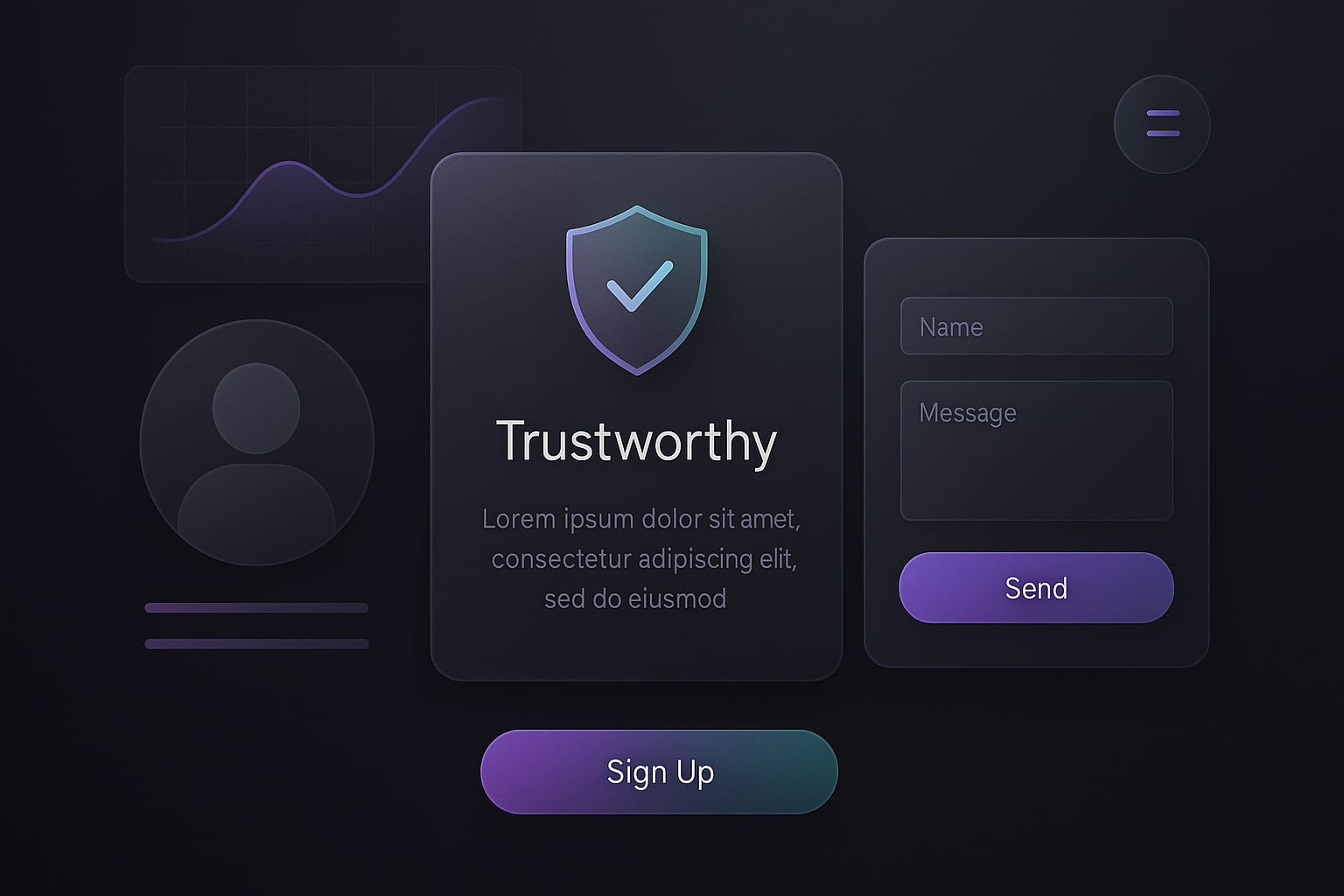 Editorial cover for communicating trustworthiness in web design